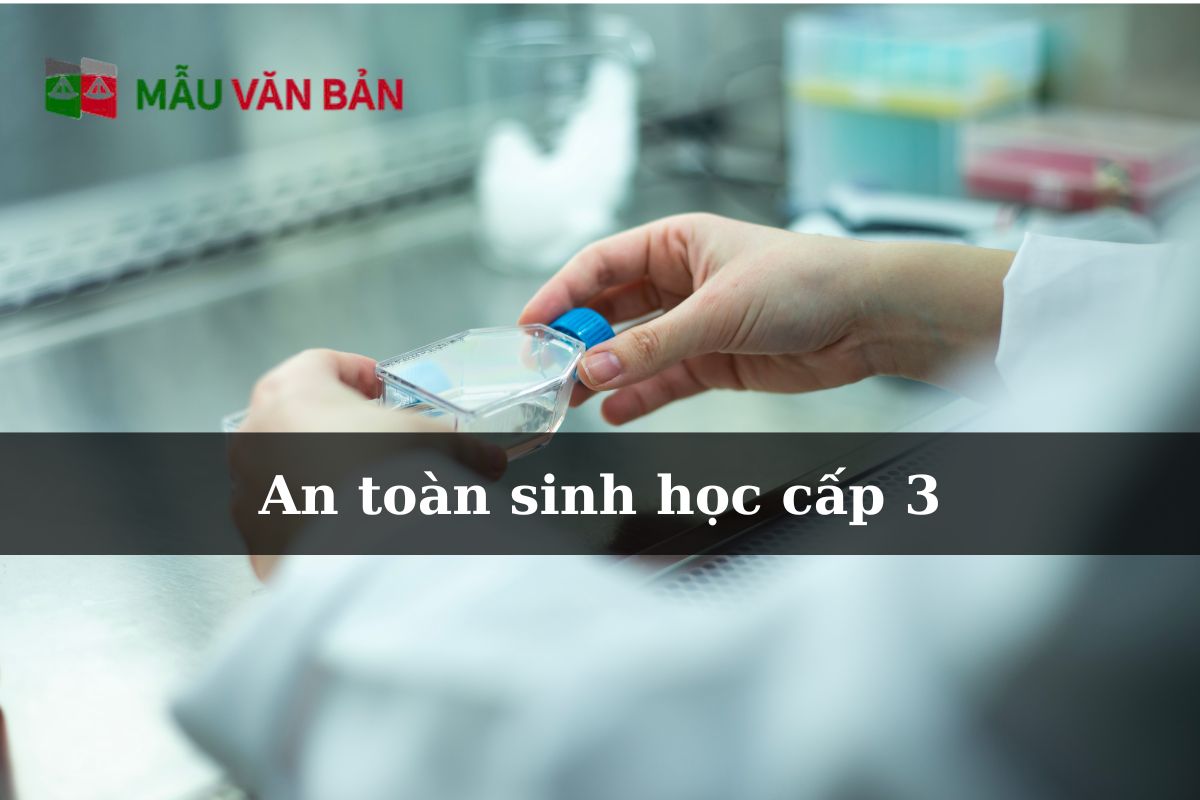 An toàn sinh học cấp 3 là gì?