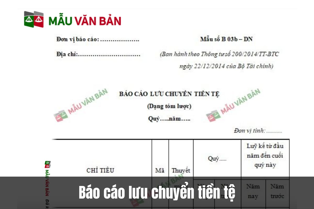 Báo cáo lưu chuyển tiền tệ dưới góc nhìn luật sư