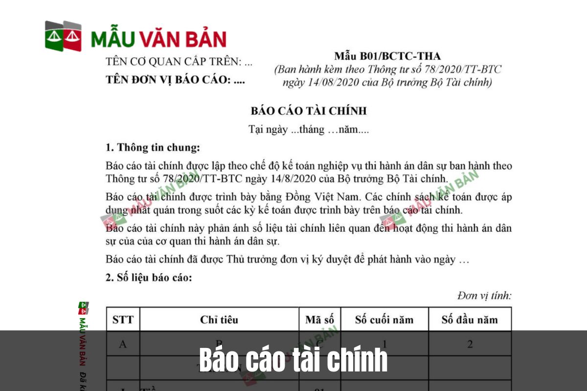 Báo cáo tài chính?