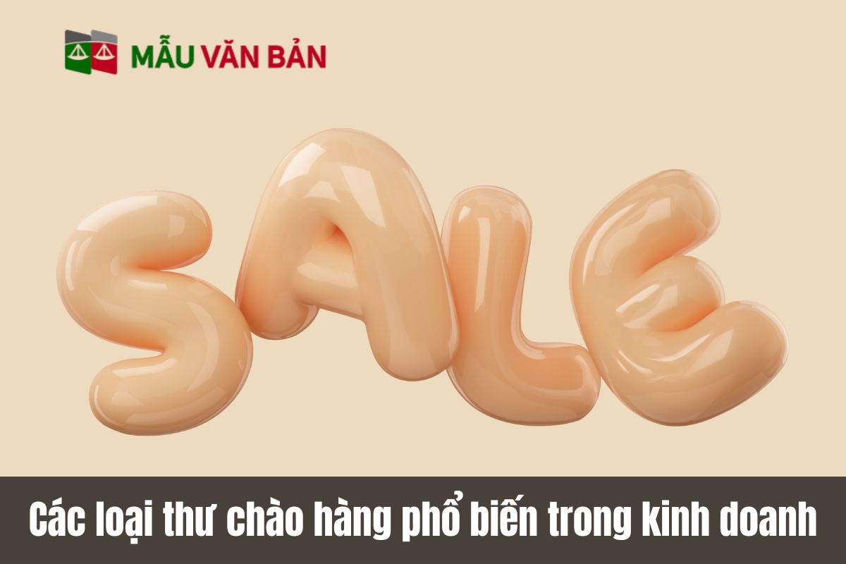 Các loại thư chào hàng phổ biến trong kinh doanh