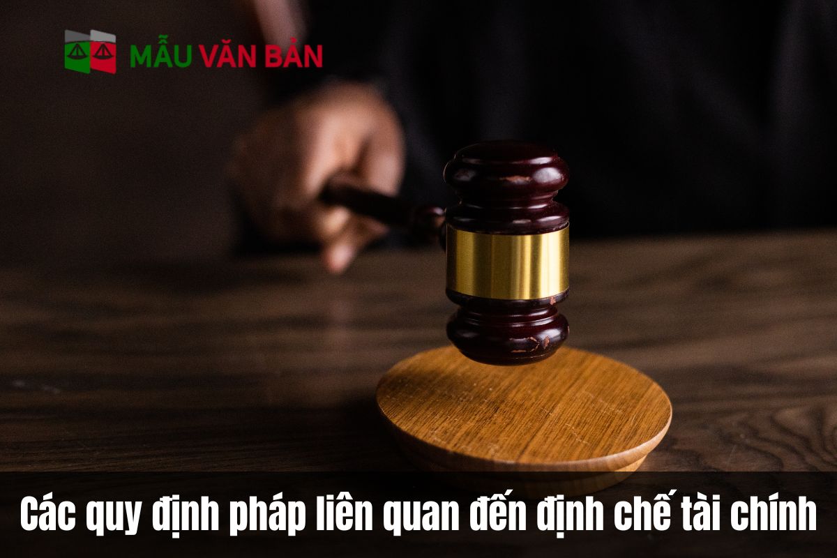 Các quy định pháp liên quan đến định chế tài chính?