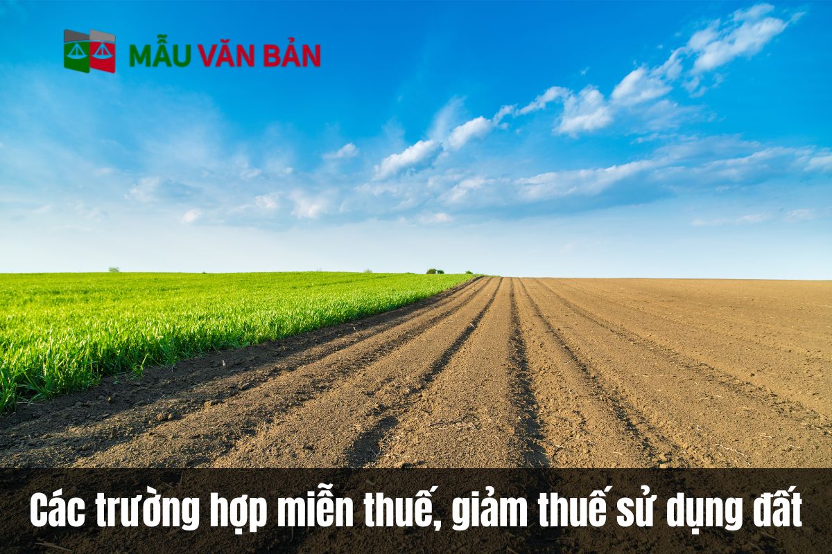 Các trường hợp miễn thuế, giảm thuế sử dụng đất