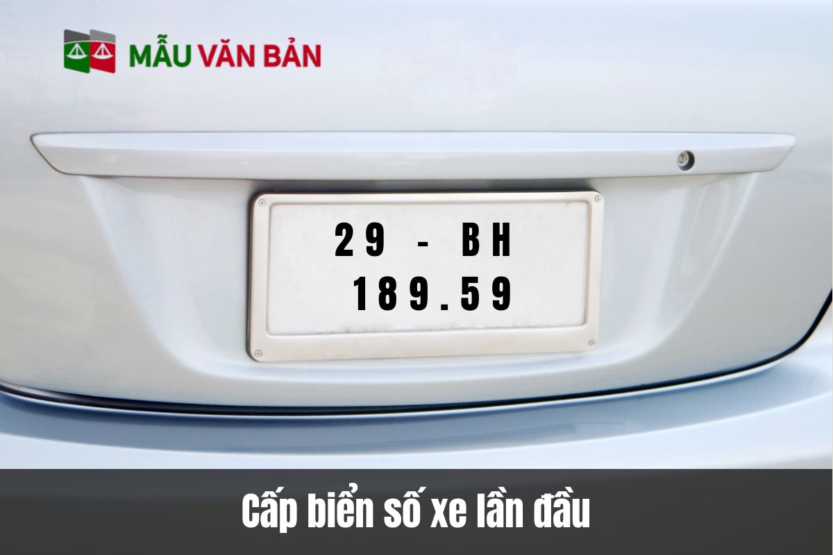 Cấp biển số xe lần đầu là gì?
