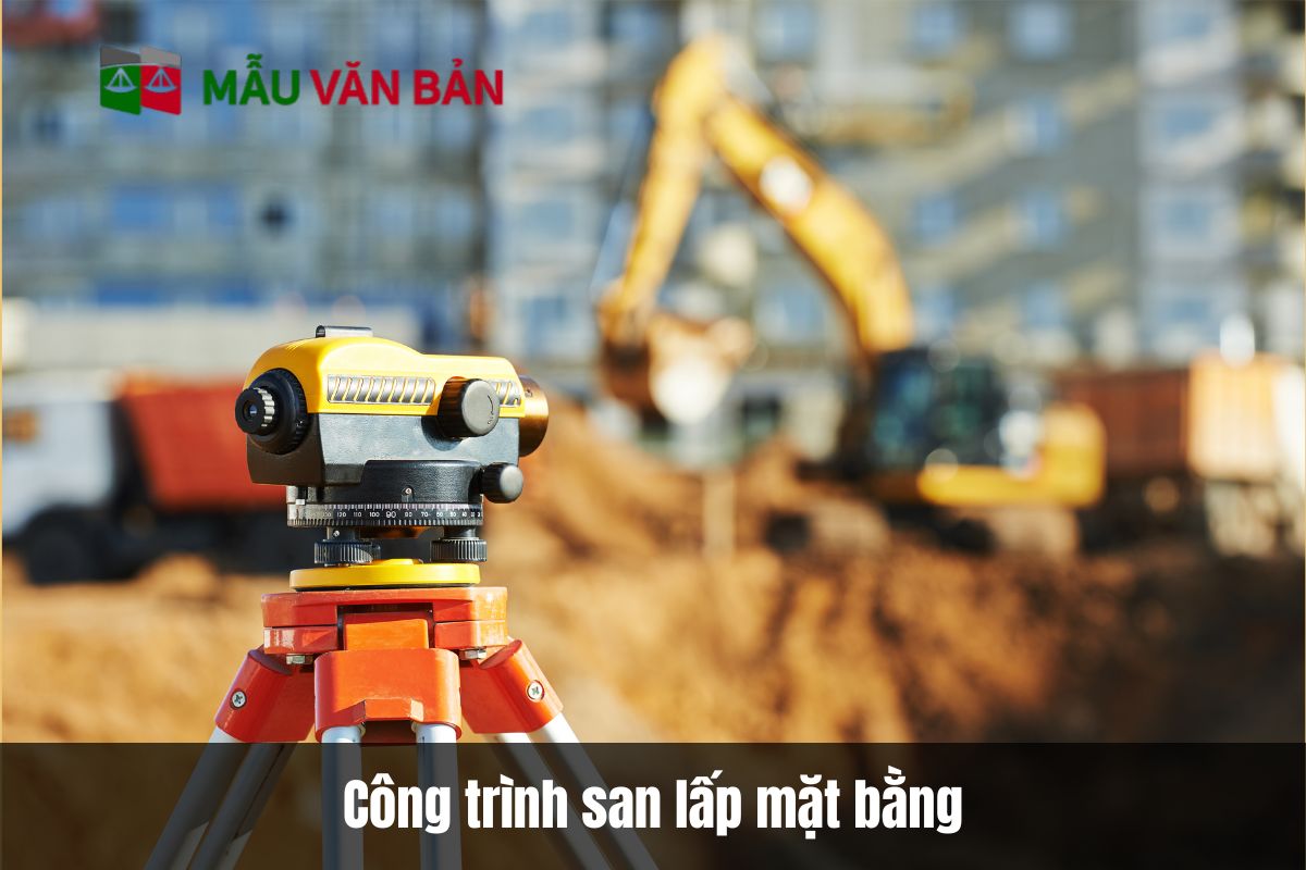 Công trình san lấp mặt bằng