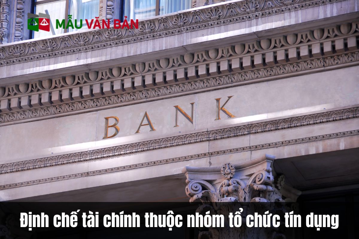 Định chế tài chính thuộc nhóm tổ chức tín dụng