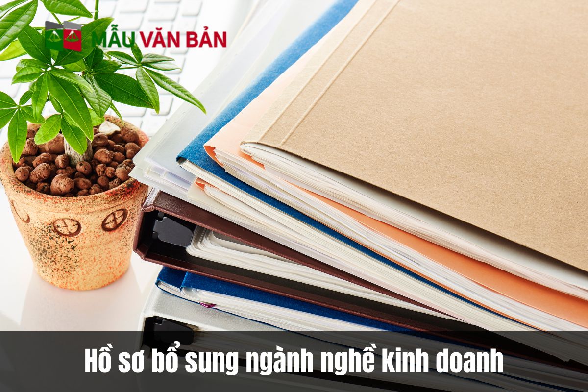 Hồ sơ bổ sung ngành nghề kinh doanh