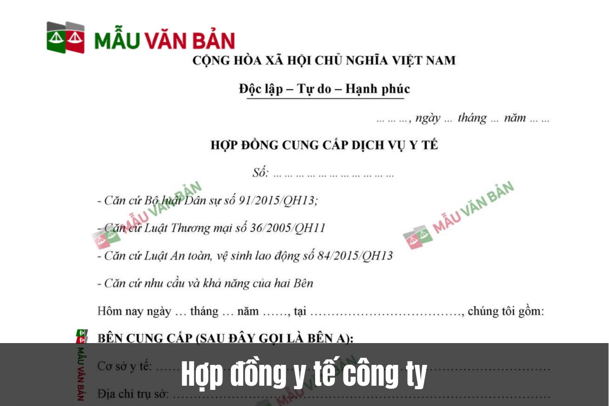 Hợp đồng y tế công ty: Những điều cần biết