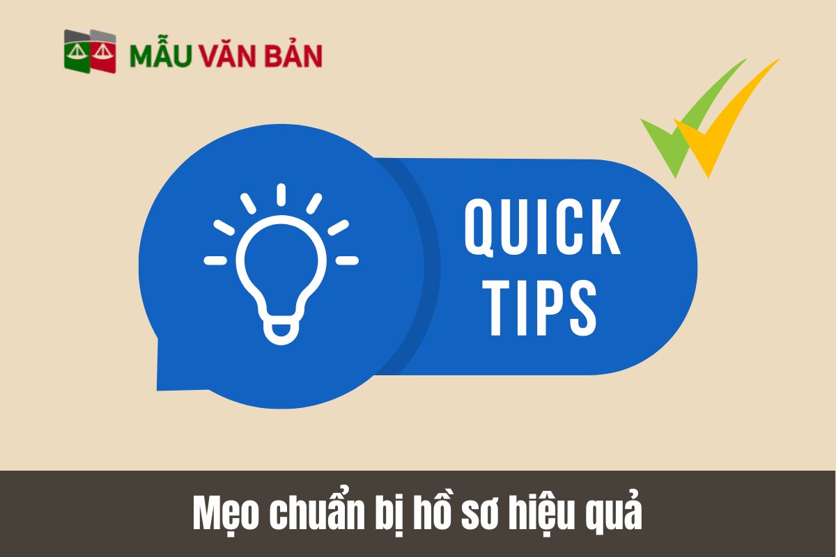 Mẹo chuẩn bị hồ sơ hiệu quả từ luật sư