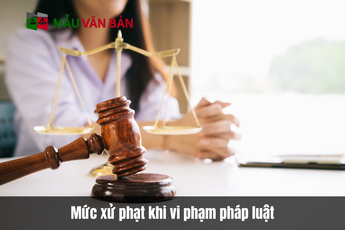 Mức xử phạt khi vi phạm pháp luật