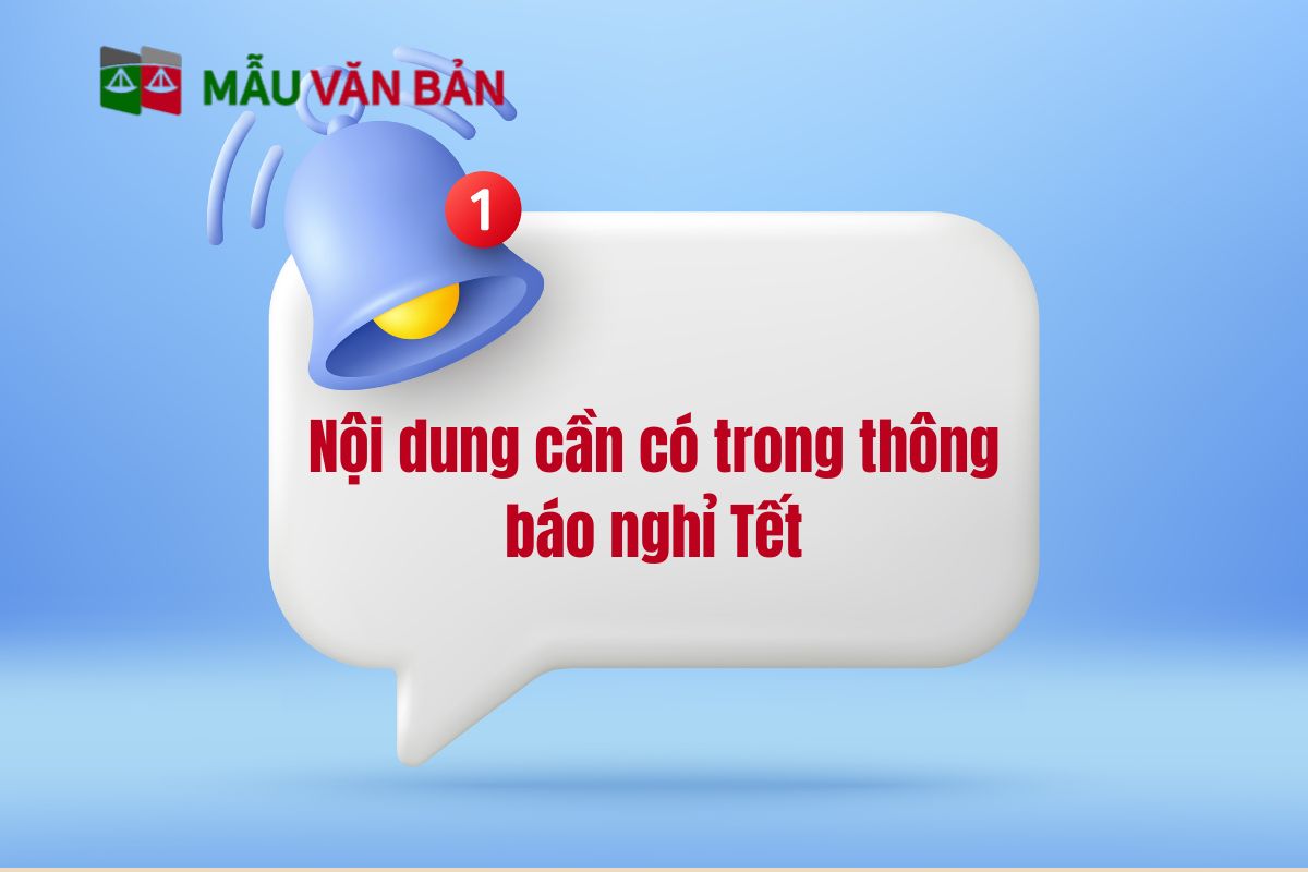 Nội dung cần có trong thông báo nghỉ Tết của công ty