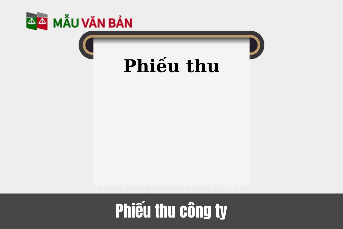 Phiếu thu công ty