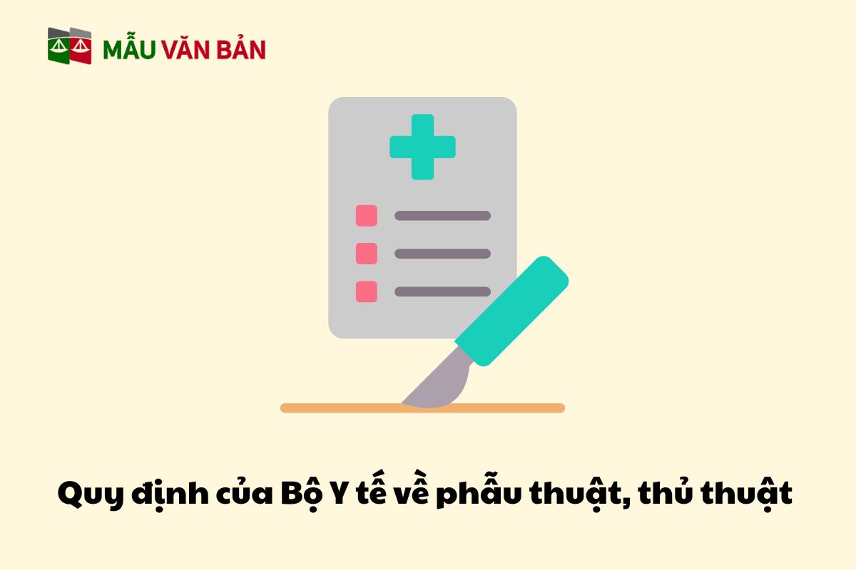 Quy định của Bộ Y tế về phẫu thuật, thủ thuật.jpg