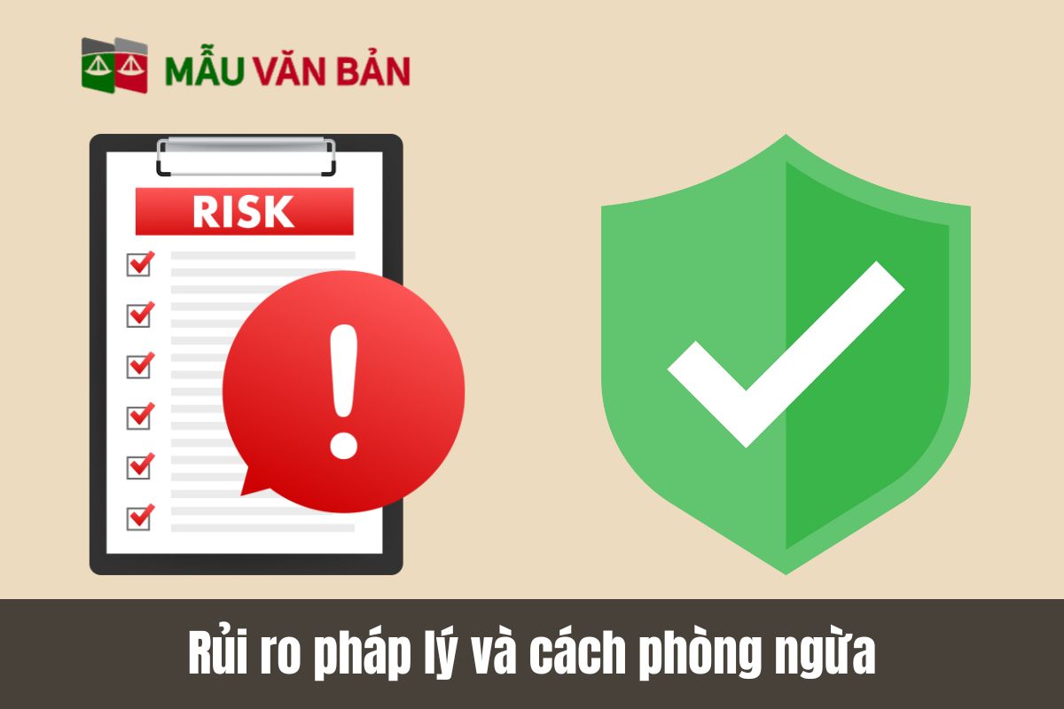 Rủi ro pháp lý và cách phòng ngừa