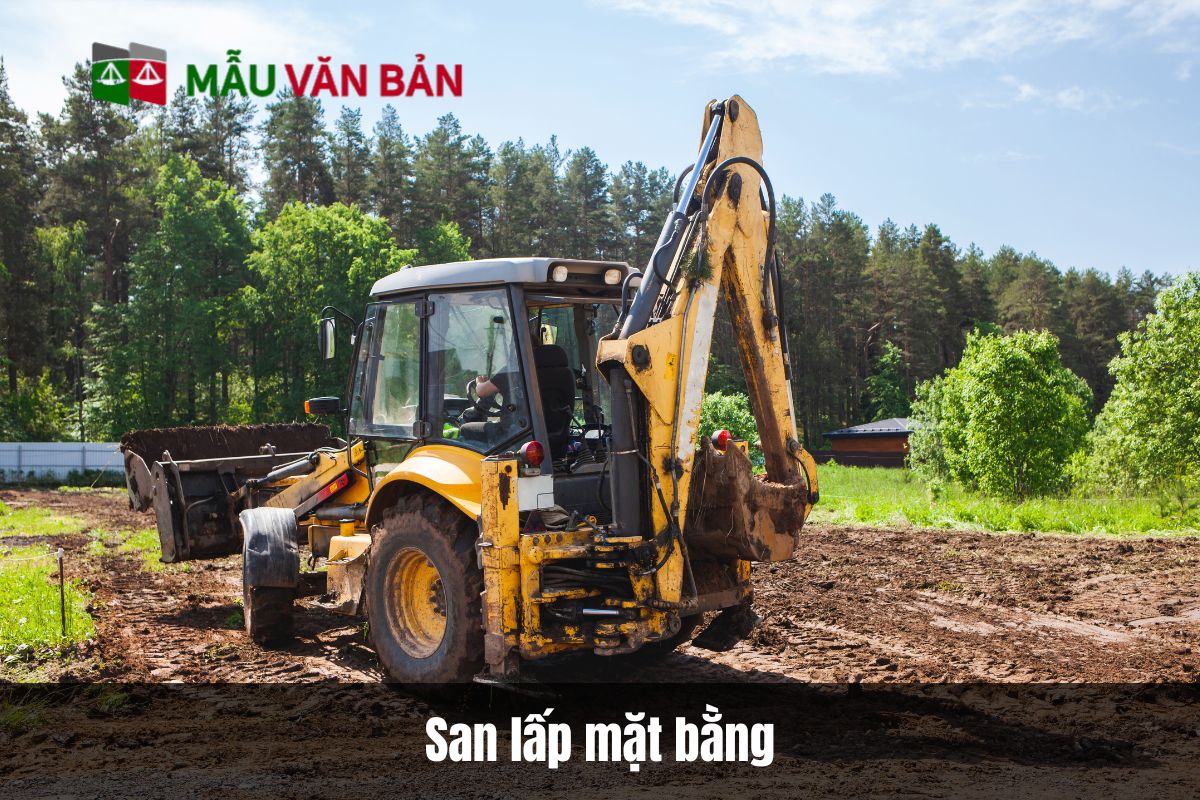 San lấp mặt bằng