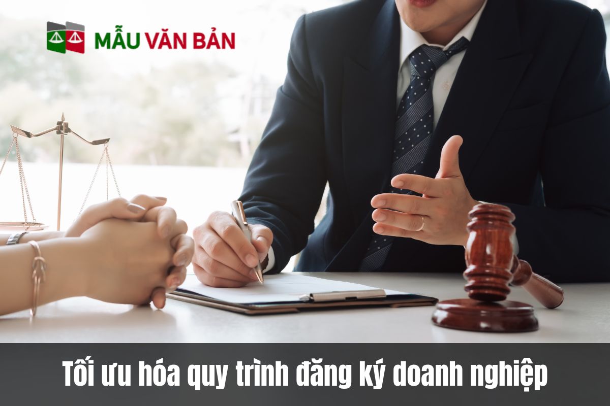 Tối ưu hóa quy trình đăng ký doanh nghiệp